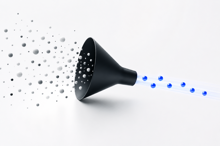 B2B lead generation funnel showing how businesses convert prospects into qualified B2B leads