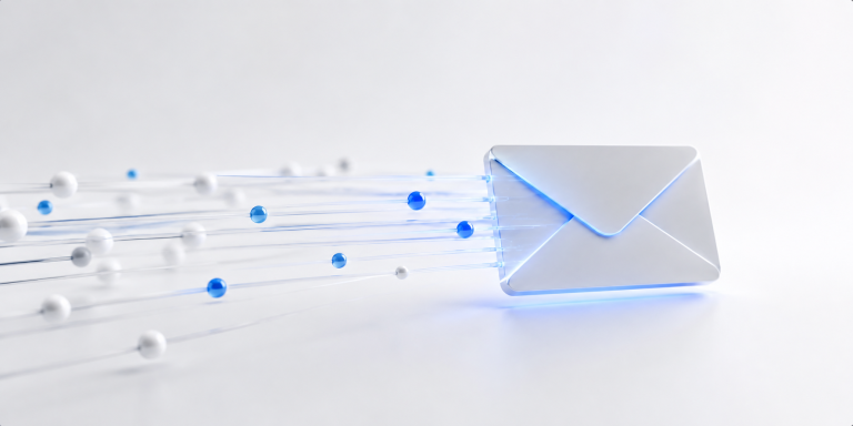B2B email marketing concept showing digital email communication